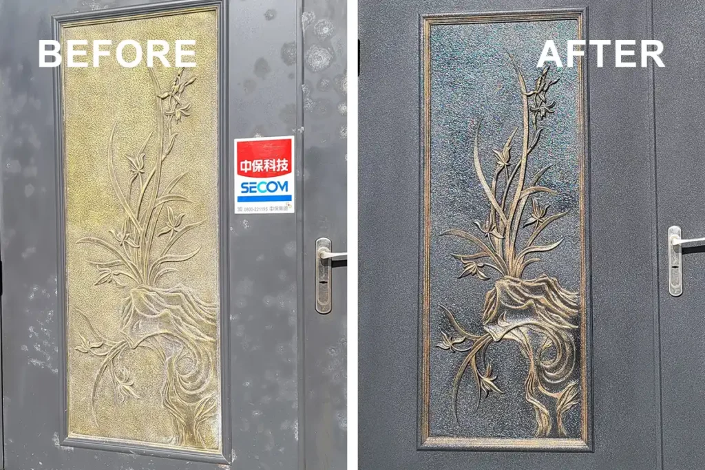門窗醫美-台北家具改色-新北門窗改色-台北鋁門窗烤漆-新北鋁門窗烤漆_services_特殊漆料冷烤_01